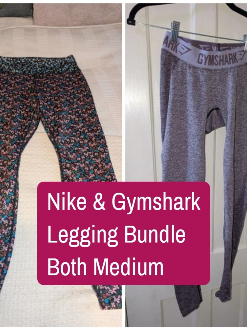 Nike & Gymshark Legging Bundle Both Medium